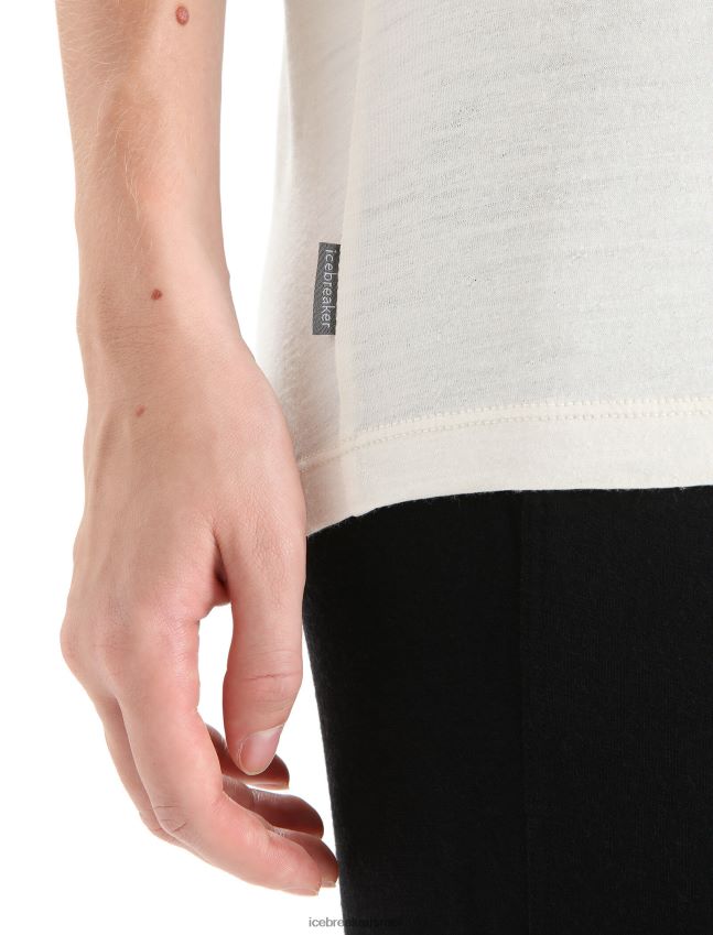 הַלבָּשָׁה Icebreaker חולצת טריקו עם שרוול קצר גִיר נשים 42N8VN625