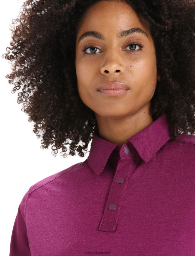 הַלבָּשָׁה Icebreaker טופ מרינו עם שרוולים קצרים ללכת ברי נשים 42N8VN649