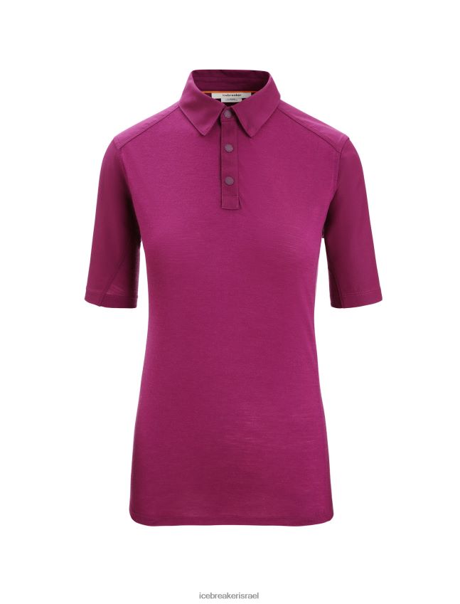 הַלבָּשָׁה Icebreaker טופ מרינו עם שרוולים קצרים ללכת ברי נשים 42N8VN649