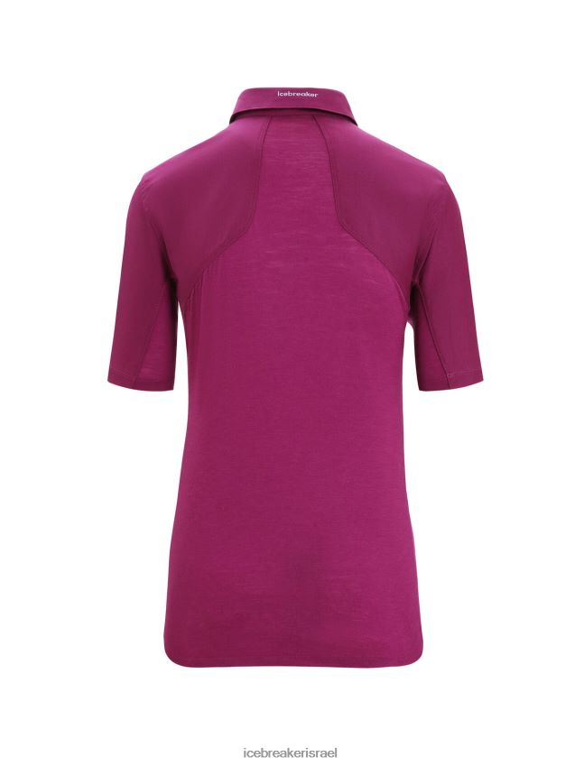 הַלבָּשָׁה Icebreaker טופ מרינו עם שרוולים קצרים ללכת ברי נשים 42N8VN649