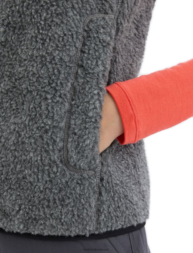 הַלבָּשָׁה Icebreaker וסט מרינו ריאלפליז אברש גריט נשים 42N8VN678