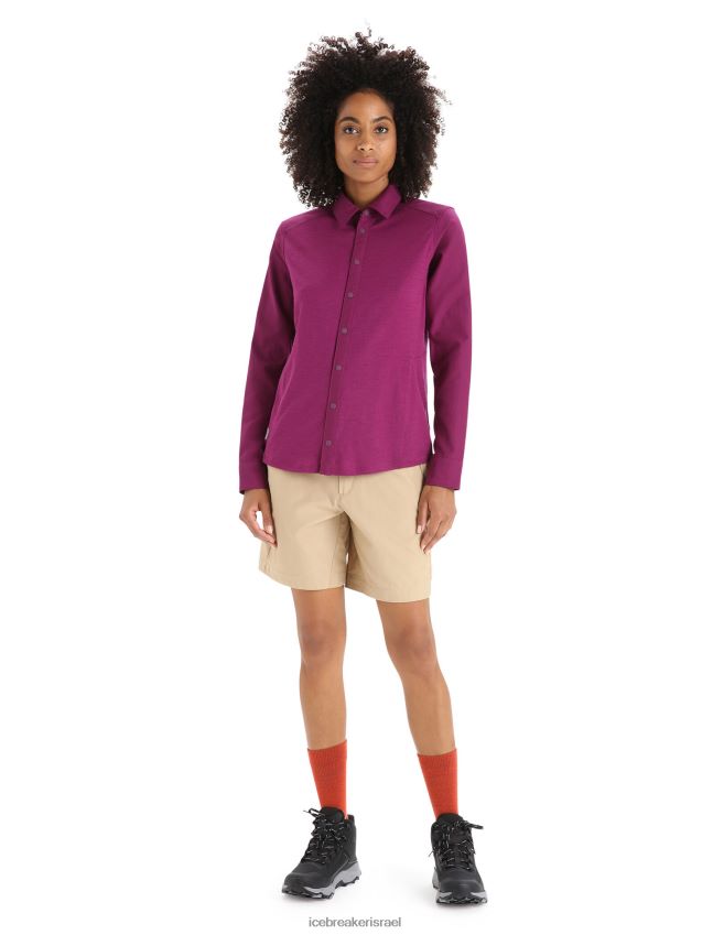 הַלבָּשָׁה Icebreaker טופ מרינו עם שרוול ארוך ללכת ברי נשים 42N8VN692