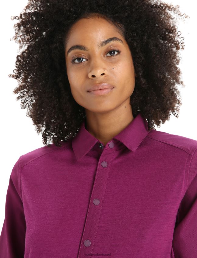 הַלבָּשָׁה Icebreaker טופ מרינו עם שרוול ארוך ללכת ברי נשים 42N8VN692