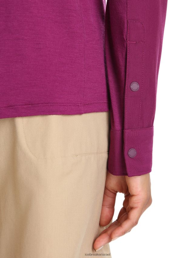 הַלבָּשָׁה Icebreaker טופ מרינו עם שרוול ארוך ללכת ברי נשים 42N8VN692