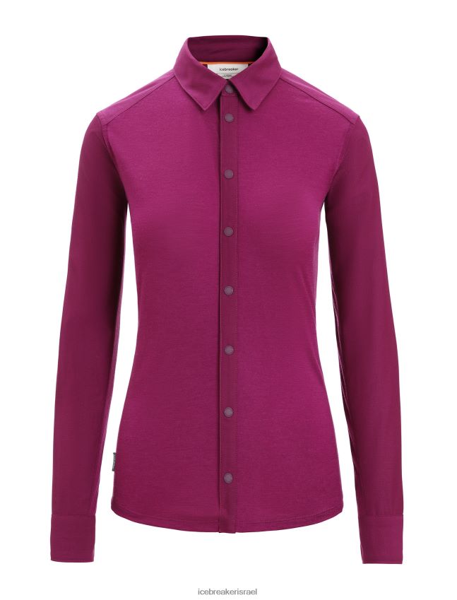 הַלבָּשָׁה Icebreaker טופ מרינו עם שרוול ארוך ללכת ברי נשים 42N8VN692