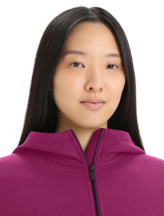 הַלבָּשָׁה Icebreaker קפוצ'ון מרינו מרכזי קלאסי עם שרוולים ארוכים ללכת ברי נשים 42N8VN702