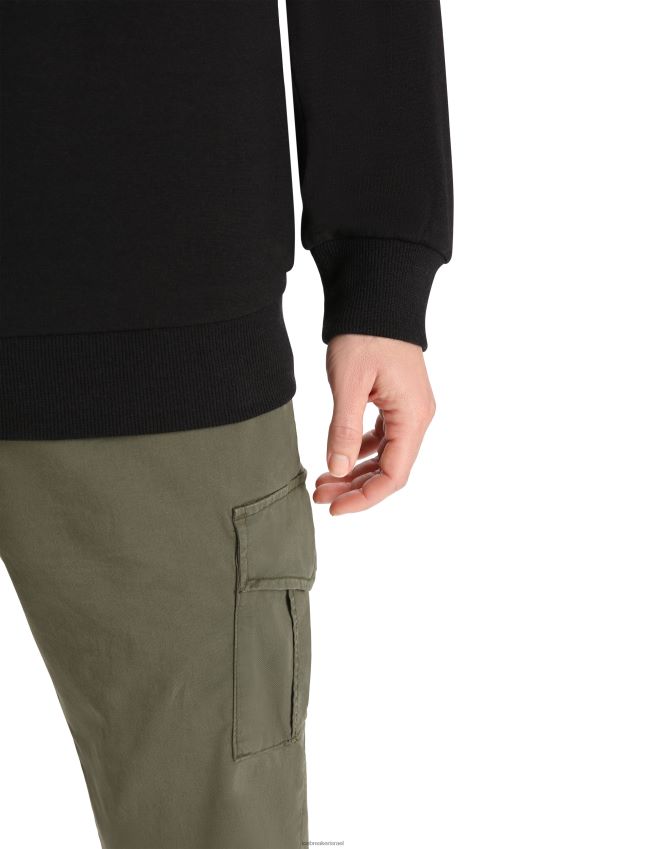 הַלבָּשָׁה Icebreaker סווטשירט מרינו קראש עם שרוולים ארוכים שָׁחוֹר נשים 42N8VN707