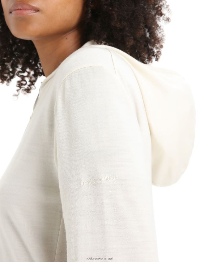 הַלבָּשָׁה Icebreaker קפוצ'ון עם רוכסן שרוולים ארוכים גִיר נשים 42N8VN717