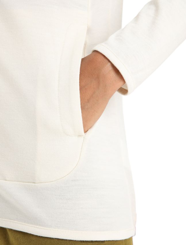 הַלבָּשָׁה Icebreaker קפוצ'ון עם רוכסן שרוולים ארוכים גִיר נשים 42N8VN717