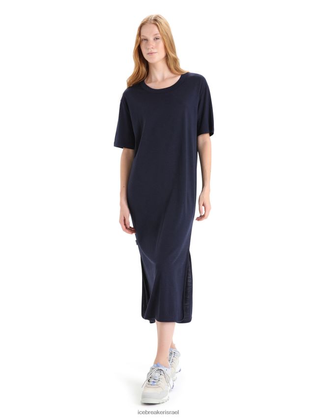הַלבָּשָׁה Icebreaker שמלת אסם מרינו צי חצות נשים 42N8VN727