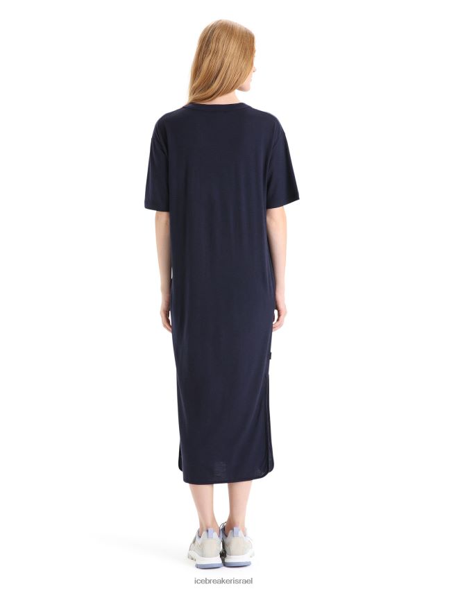 הַלבָּשָׁה Icebreaker שמלת אסם מרינו צי חצות נשים 42N8VN727