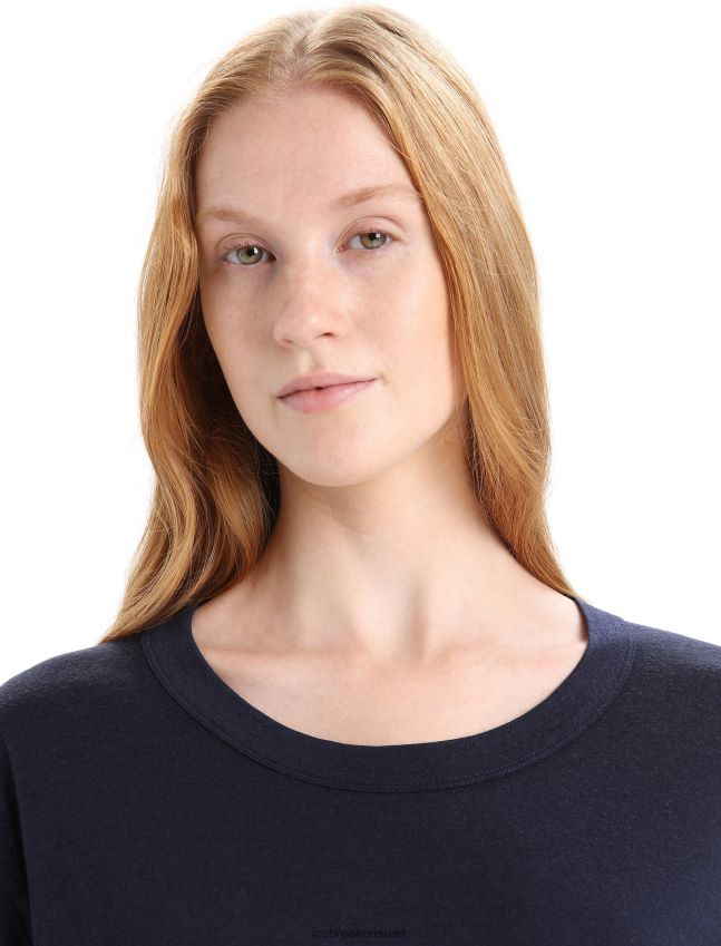 הַלבָּשָׁה Icebreaker שמלת אסם מרינו צי חצות נשים 42N8VN727