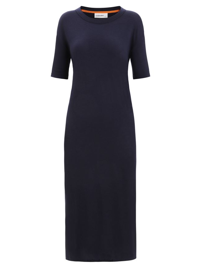 הַלבָּשָׁה Icebreaker שמלת אסם מרינו צי חצות נשים 42N8VN727