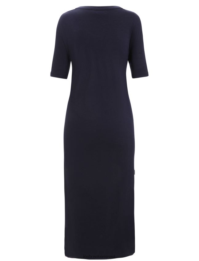 הַלבָּשָׁה Icebreaker שמלת אסם מרינו צי חצות נשים 42N8VN727