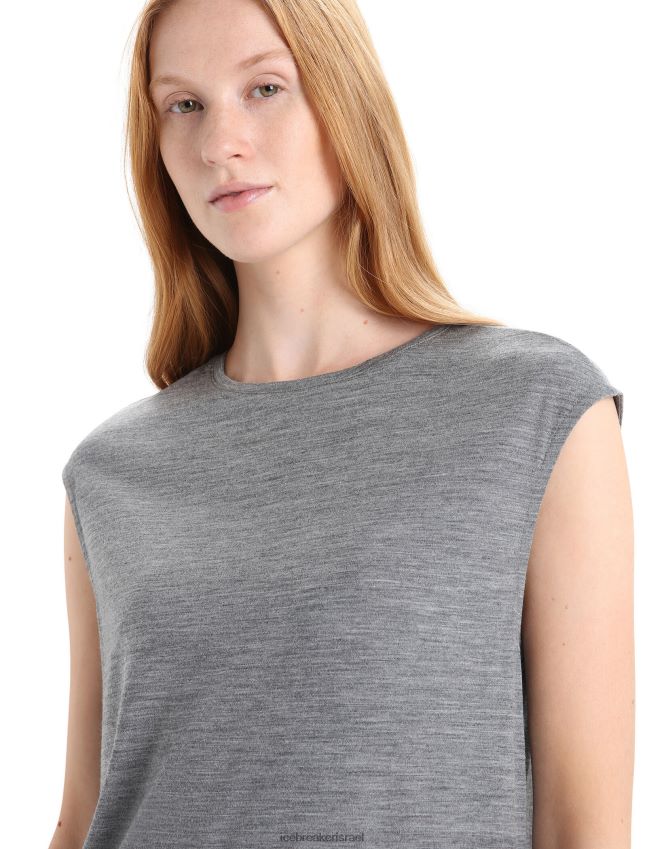 הַלבָּשָׁה Icebreaker שמלה מרינו ללא שרוולים אברש גריט נשים 42N8VN729