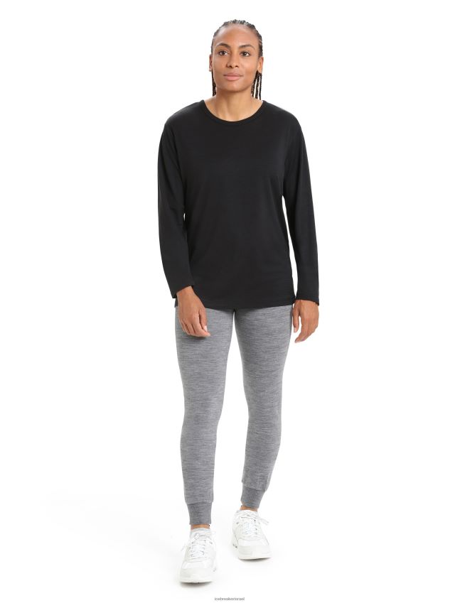 הַלבָּשָׁה Icebreaker מכנסי מרינו קראש אברש גריט נשים 42N8VN730