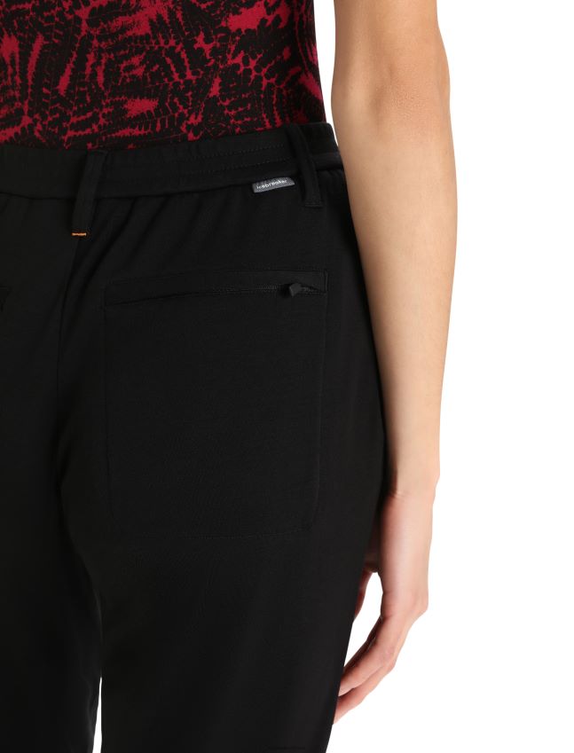 הַלבָּשָׁה Icebreaker מכנסי מרינופין אינטרלוק שָׁחוֹר נשים 42N8VN748