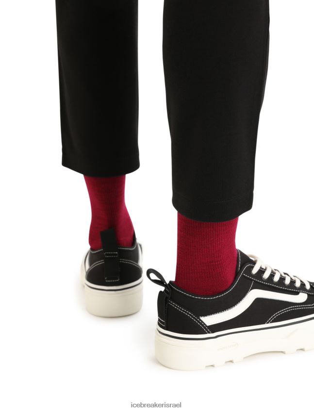 הַלבָּשָׁה Icebreaker מכנסי מרינופין אינטרלוק שָׁחוֹר נשים 42N8VN748