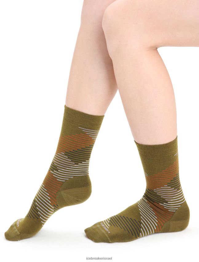 אביזרים Icebreaker מרינו לייף סטייל גרבי צוות משובח אצות / אובך סגול נשים 42N8VN765