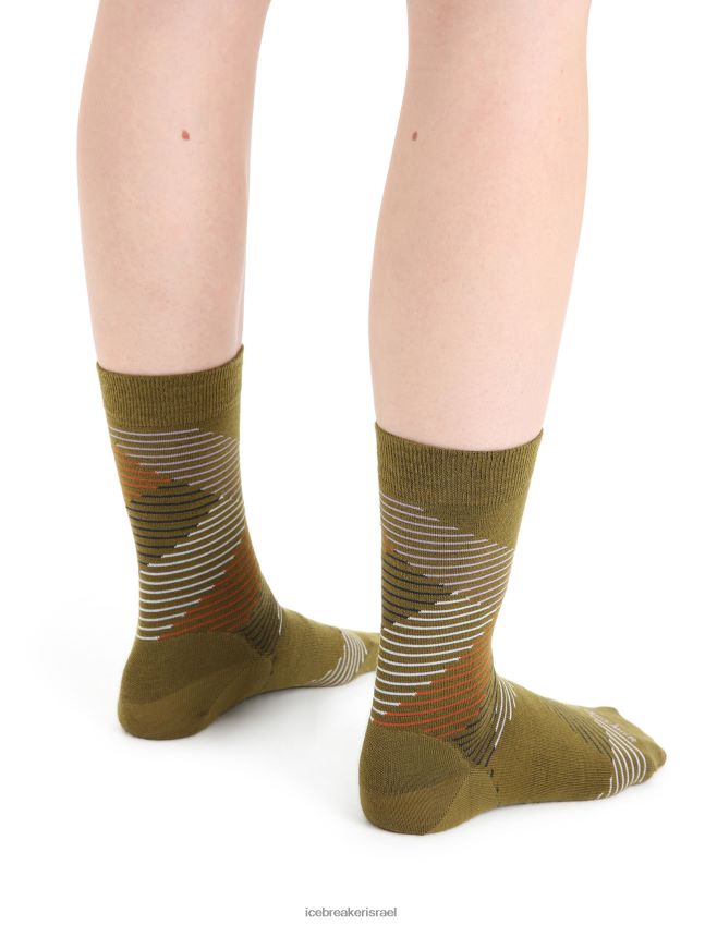 אביזרים Icebreaker מרינו לייף סטייל גרבי צוות משובח אצות / אובך סגול נשים 42N8VN765