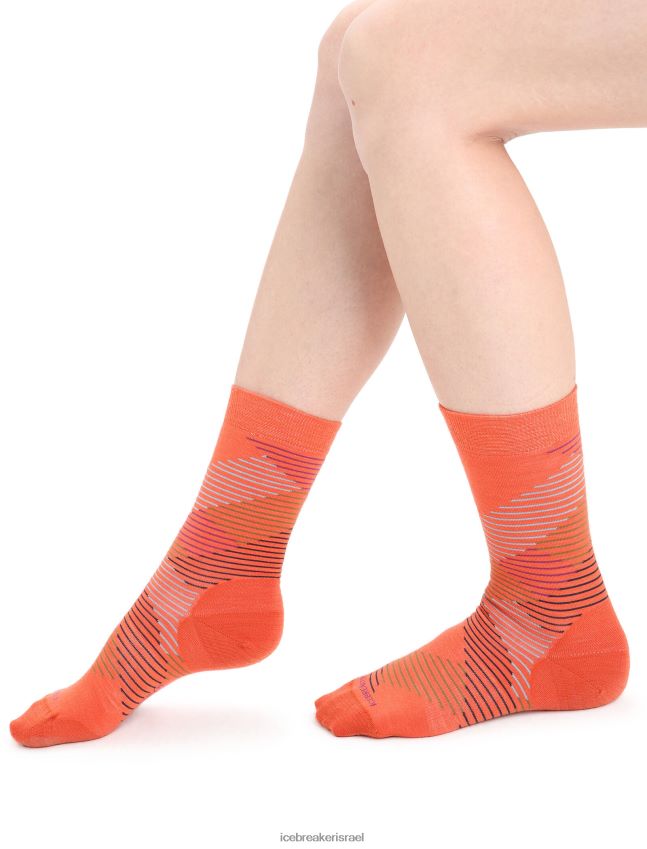 אביזרים Icebreaker מרינו לייף סטייל גרבי צוות משובח אברש אדמה תוסס/גו ברי נשים 42N8VN766