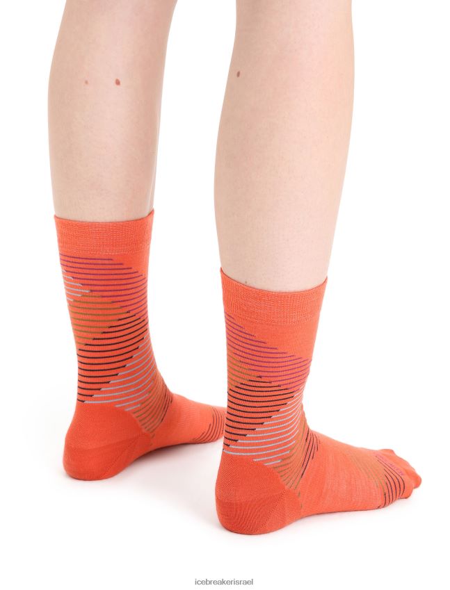 אביזרים Icebreaker מרינו לייף סטייל גרבי צוות משובח אברש אדמה תוסס/גו ברי נשים 42N8VN766