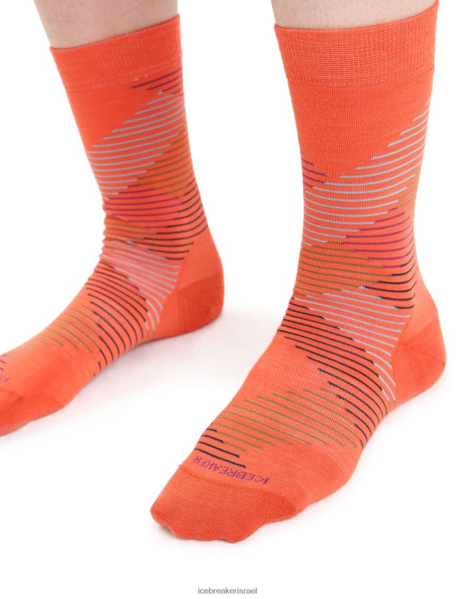 אביזרים Icebreaker מרינו לייף סטייל גרבי צוות משובח אברש אדמה תוסס/גו ברי נשים 42N8VN766