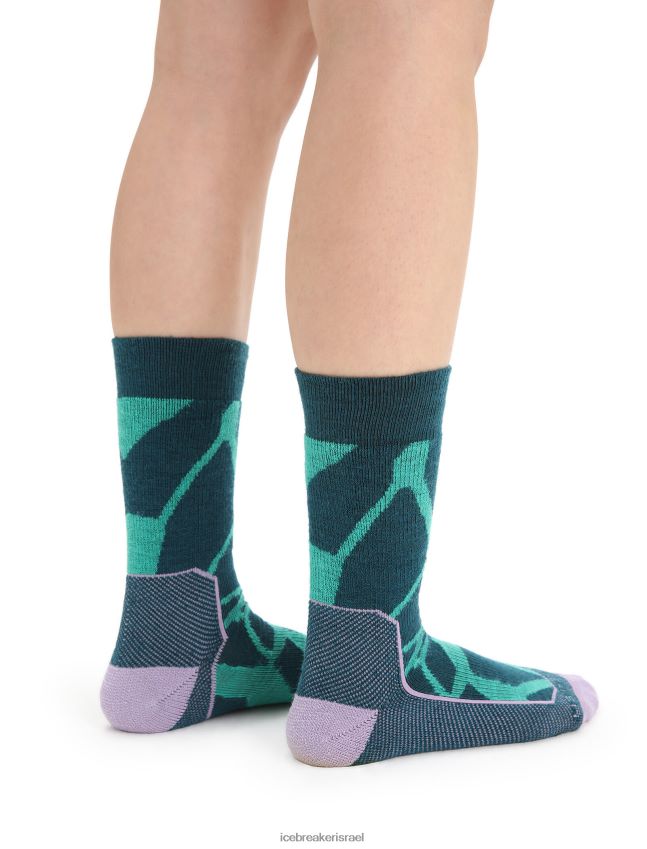 אביזרים Icebreaker טיול מרינו+ גרבי צוות בינוניות נופים שבור תהילה רעננה/ירוקה נשים 42N8VN774