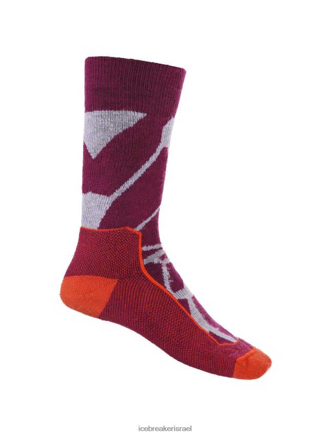 אביזרים Icebreaker טיול מרינו+ גרבי צוות בינוניות נופים שבור מבט סגול/לך ברי נשים 42N8VN775