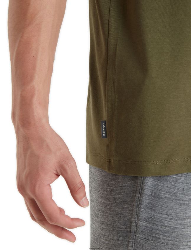 הַלבָּשָׁה Icebreaker חולצת טי שרוול קצר מכותנה טנסל לודן גברים 42N8VN77