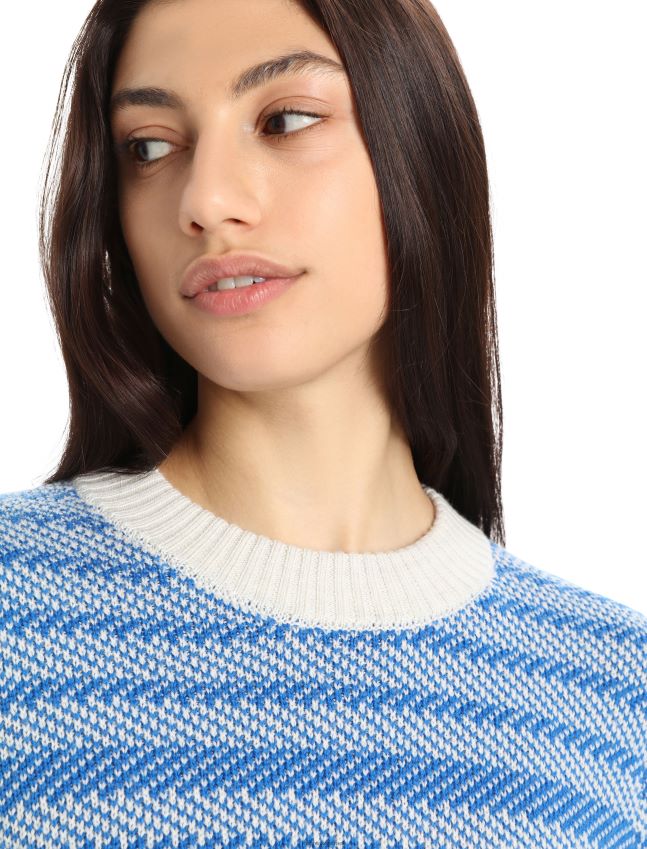 הַלבָּשָׁה Icebreaker סוודר נקודת ציון של מרינו אקרו אברש/לזוריט נשים 42N8VN824