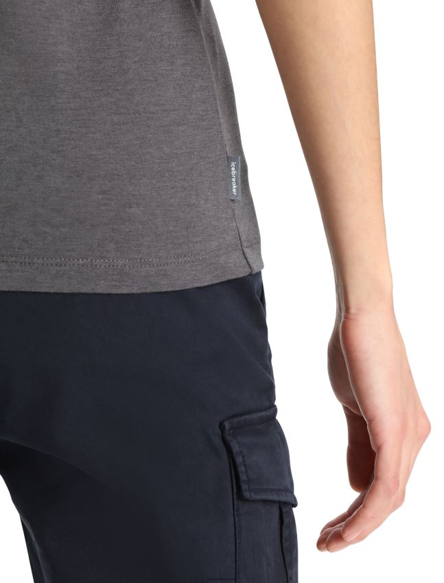 הַלבָּשָׁה Icebreaker מרינו מרכזי קלאסי חולצת טריקו עם שרוולים קצרים לעבור להר טבעי מוּנסוֹן נשים 42N8VN832