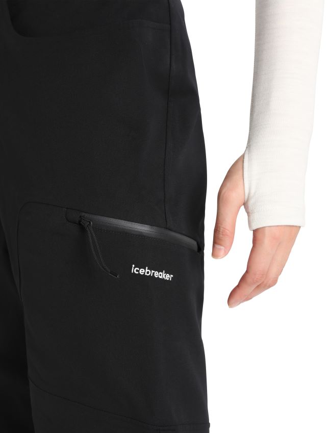 הַלבָּשָׁה Icebreaker מכנסי מעטפת+ מרינו שָׁחוֹר נשים 42N8VN833