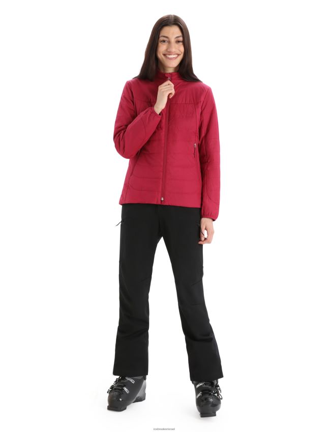 הַלבָּשָׁה Icebreaker ז'קט מרינולופט דובדבן נשים 42N8VN841