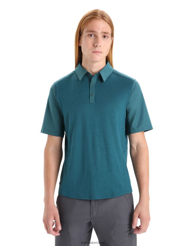 הַלבָּשָׁה Icebreaker טופ מרינו עם שרוולים קצרים תהילה ירוקה גברים 42N8VN86