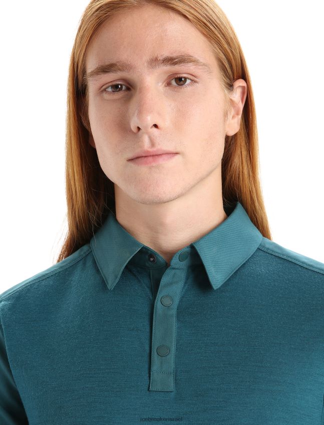 הַלבָּשָׁה Icebreaker טופ מרינו עם שרוולים קצרים תהילה ירוקה גברים 42N8VN86