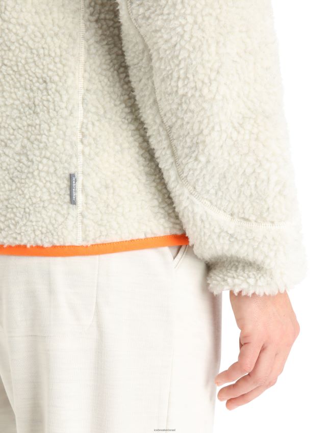 הַלבָּשָׁה Icebreaker קפוצ'ון עם רוכסן עם שרוול ארוך אקרו אברש/שלג נשים 42N8VN876