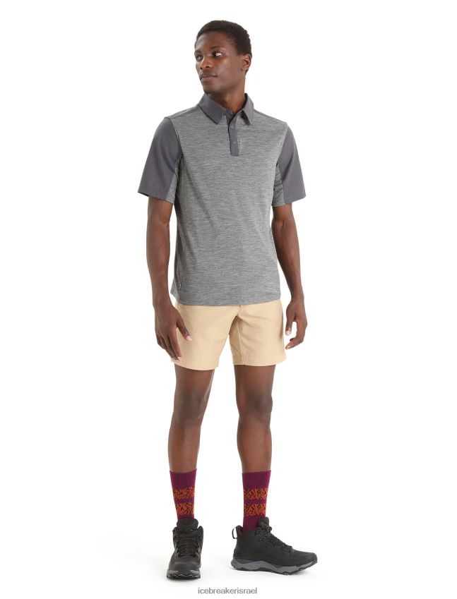 הַלבָּשָׁה Icebreaker טופ מרינו עם שרוולים קצרים אברש מונסון/אברש גברים 42N8VN87