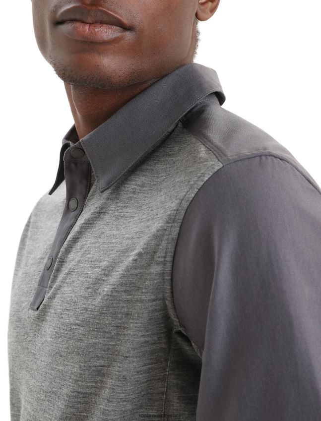 הַלבָּשָׁה Icebreaker טופ מרינו עם שרוולים קצרים אברש מונסון/אברש גברים 42N8VN87