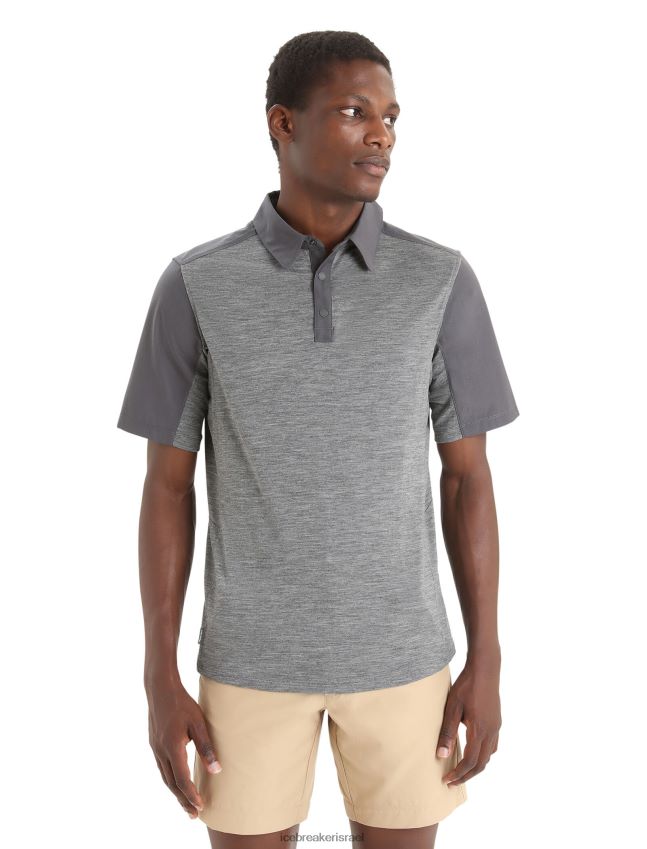 הַלבָּשָׁה Icebreaker טופ מרינו עם שרוולים קצרים אברש מונסון/אברש גברים 42N8VN87