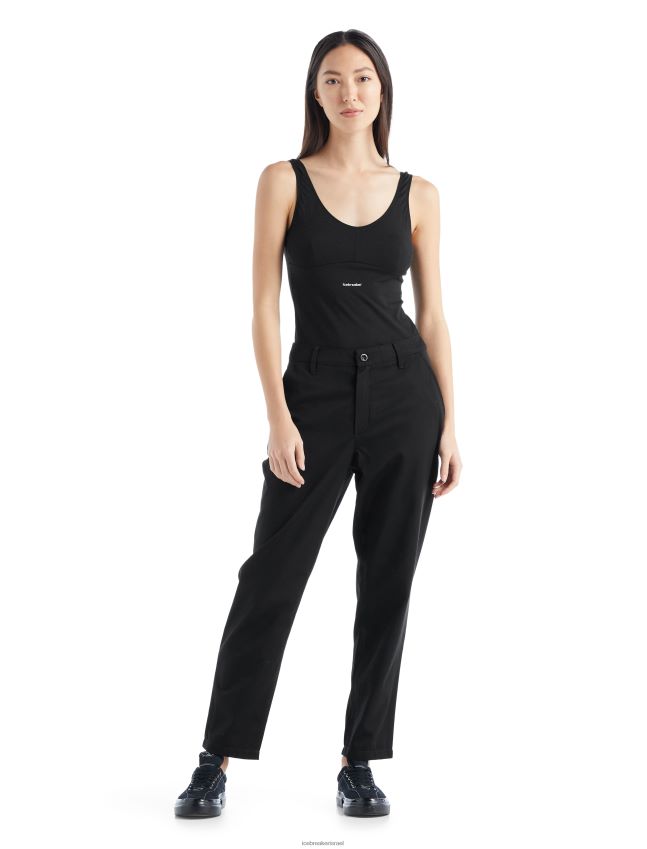 הַלבָּשָׁה Icebreaker מכנסי מרינו ברלין שָׁחוֹר נשים 42N8VN894