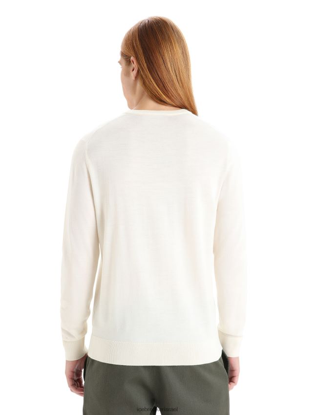 הַלבָּשָׁה Icebreaker סוודר מרינו וילקוקס עם שרוולים ארוכים עם צווארון V גִיר גברים 42N8VN226