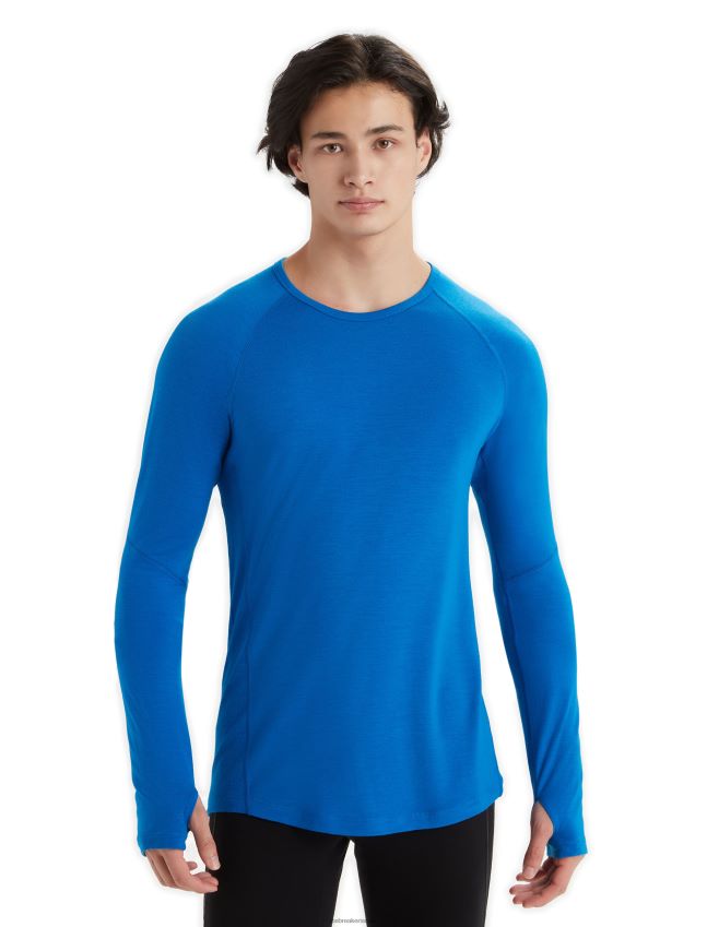 הַלבָּשָׁה Icebreaker bodyfitzone merino 150 אזור שרוולים ארוכים Crewe תרמי העליון לזוריט גברים 42N8VN440