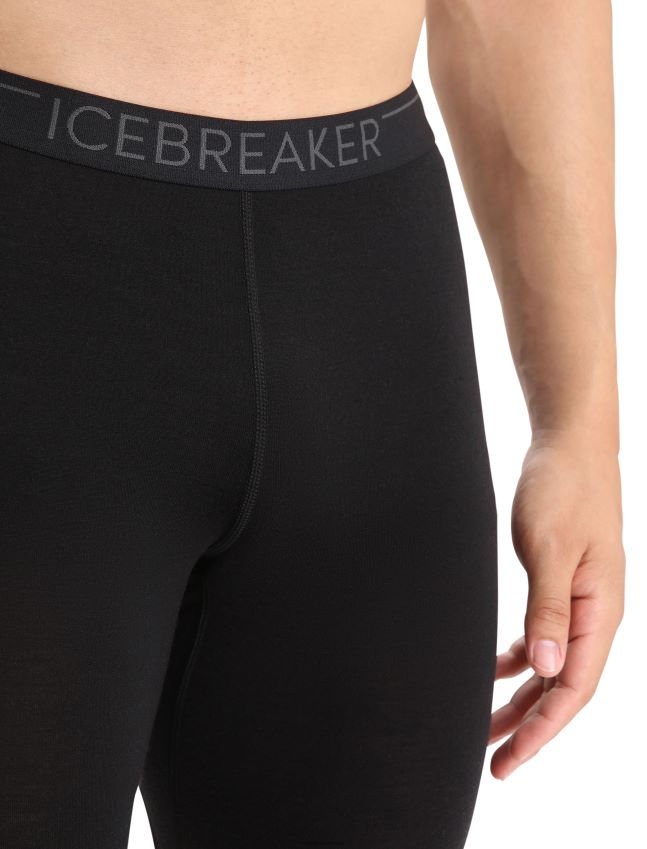 הַלבָּשָׁה Icebreaker חותלות תרמיות של bodyfitzone merino 150 zone שָׁחוֹר גברים 42N8VN346