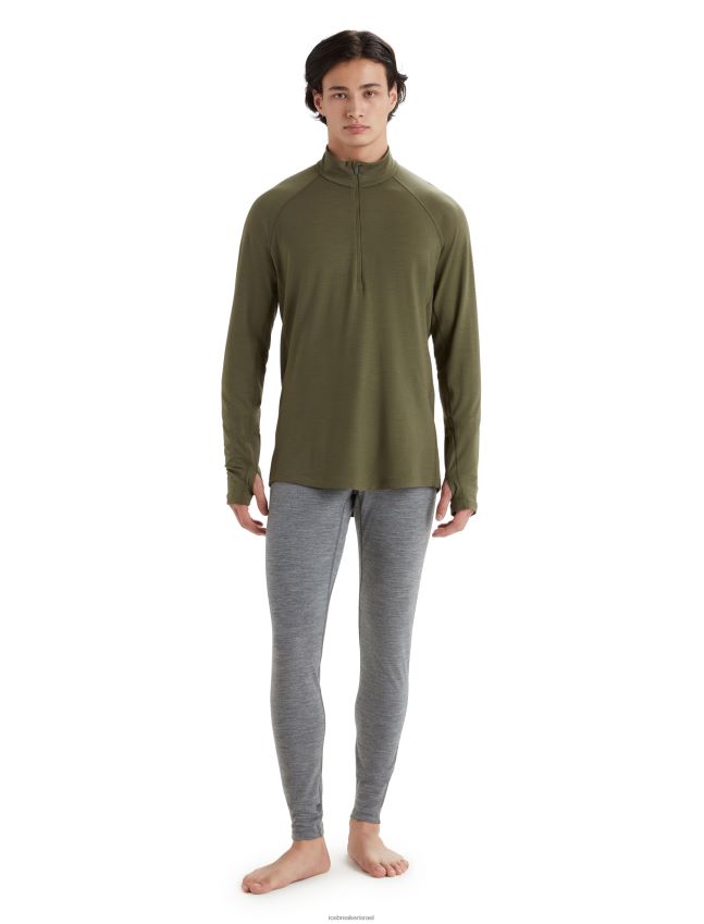 הַלבָּשָׁה Icebreaker bodyfitzone merino 200 zone תרמי שרוול ארוך חצי רוכסן לודן גברים 42N8VN420