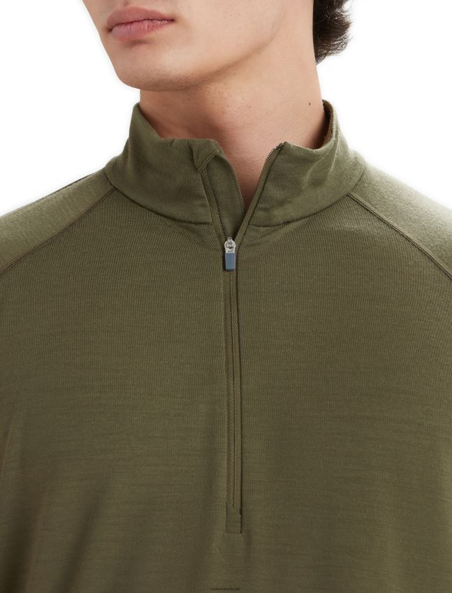 הַלבָּשָׁה Icebreaker bodyfitzone merino 200 zone תרמי שרוול ארוך חצי רוכסן לודן גברים 42N8VN420