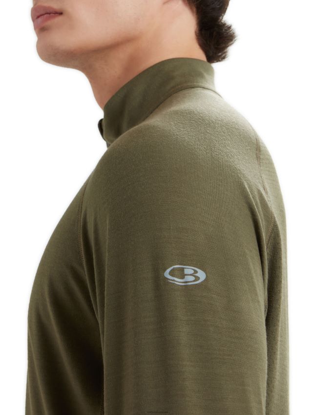 הַלבָּשָׁה Icebreaker bodyfitzone merino 200 zone תרמי שרוול ארוך חצי רוכסן לודן גברים 42N8VN420