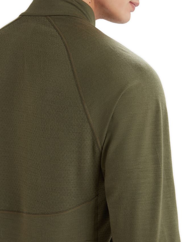 הַלבָּשָׁה Icebreaker bodyfitzone merino 200 zone תרמי שרוול ארוך חצי רוכסן לודן גברים 42N8VN420