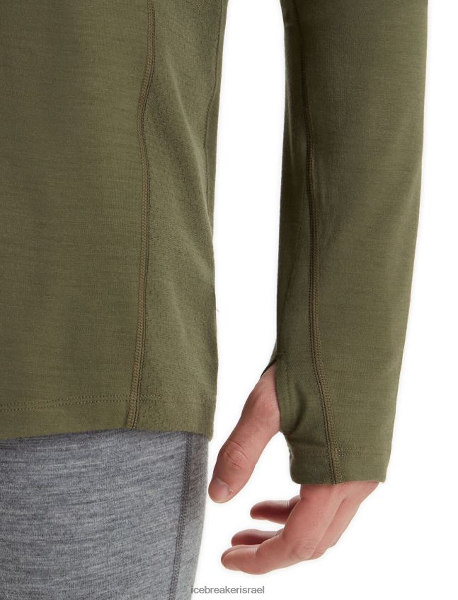 הַלבָּשָׁה Icebreaker bodyfitzone merino 200 zone תרמי שרוול ארוך חצי רוכסן לודן גברים 42N8VN420