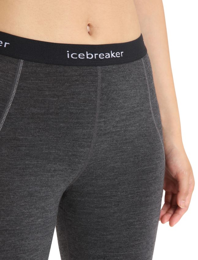 הַלבָּשָׁה Icebreaker bodyfitzone merino 260 zone 3/4 חותלות תרמיות ג'ט אברש/שחור נשים 42N8VN886